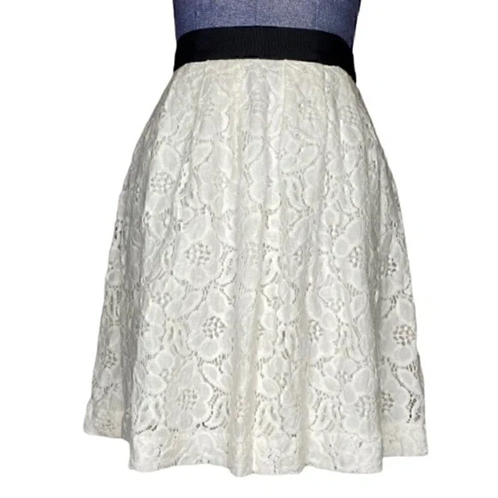 Ann Taylor LOFT Floral Lace Overlay Skirt